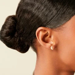 Boucles D'Oreilles Puces Hohepa Or Jaune