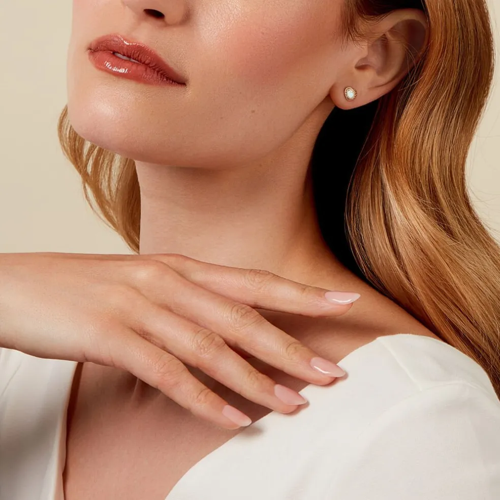 Boucles D'oreilles Puces Himelinda Or Jaune