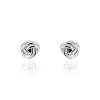 Boucles D'oreilles Puces Iloa Argent Blanc