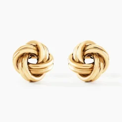 Boucles D'oreilles Puces Ilhame Nid Or Jaune