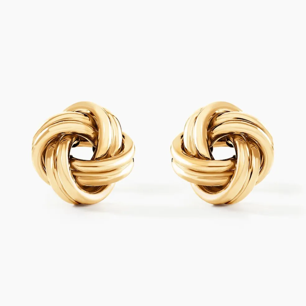 Boucles D'oreilles Puces Ilhame Nid Or Jaune