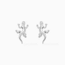 Boucles D'oreilles Puces Ivelyse Argent Blanc