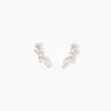 Boucles D'oreilles Puces Iuliana Or Jaune Oxyde De Zirconium