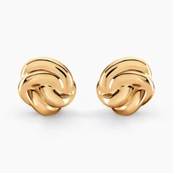 Boucles D'oreilles Puces Ismène Plaqué Or Doré