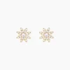 Boucles D'Oreilles Puces Josias Or Jaune Oxyde De Zirconium