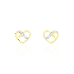 Boucles D'oreilles Puces Juliane Or Jaune Diamant
