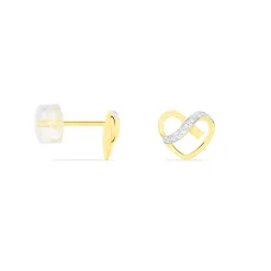 Boucles D'oreilles Puces Juliane Or Jaune Diamant