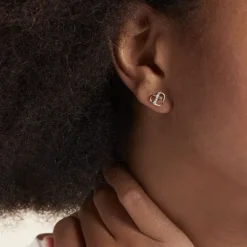 Boucles D'oreilles Puces Juliane Or Jaune Diamant