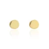 Boucles D'oreilles Puces Jourdan Eas Acier Doré