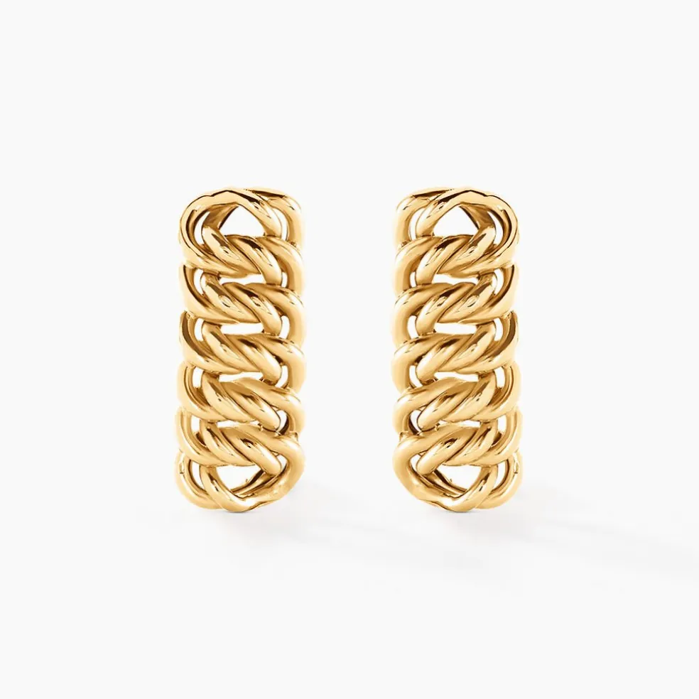 Boucles D'oreilles Puces Jimmy Or Jaune