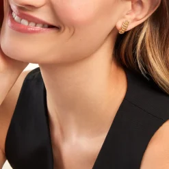 Boucles D'oreilles Puces Jimmy Or Jaune