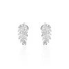 Boucles D'oreilles Puces Jade Argent Blanc Oxyde De Zirconium