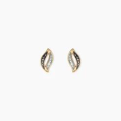 Boucles D'Oreilles Puces Johano Or Jaune Diamant