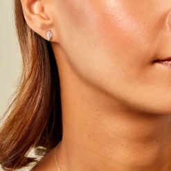 Boucles D'Oreilles Puces Johano Or Jaune Diamant