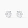 Boucles D'oreilles Puces Kylianna Argent Blanc Oxyde De Zirconium
