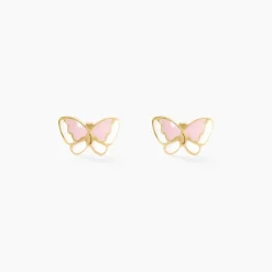 Boucles D'oreilles Puces Krystyn Or Jaune