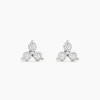 Boucles D'oreilles Puces Kam Or Jaune Diamant