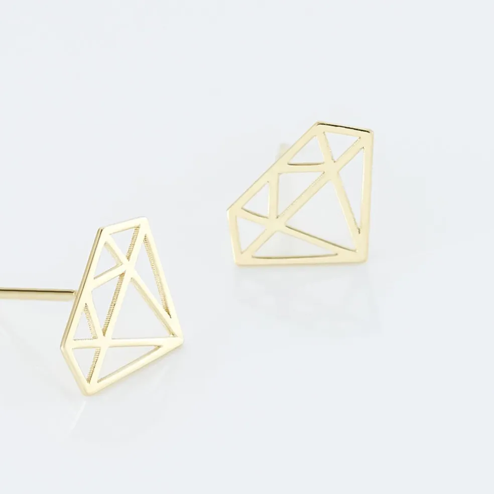 Boucles D'oreilles Puces Kais Or Jaune