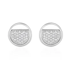 Boucles D'oreilles Puces Laetizia Clara Argent Oxyde De Zirconium