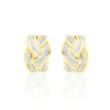 Boucles D'oreilles Puces Leopoldine Or Jaune Diamant