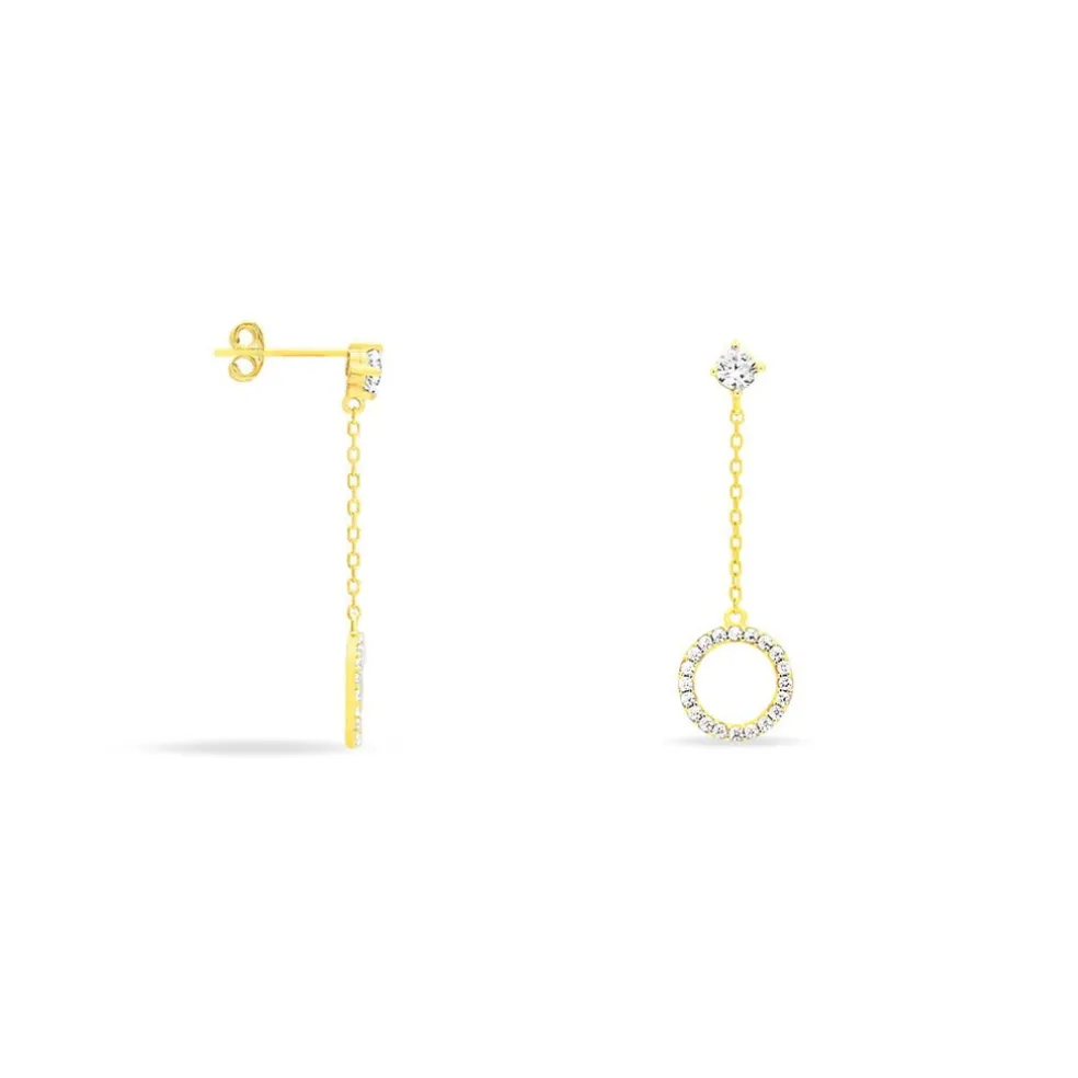 Boucles D'oreilles Puces Lim Or Jaune