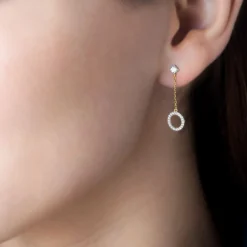 Boucles D'oreilles Puces Lim Or Jaune