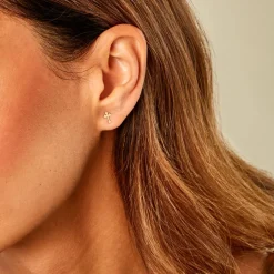 Boucles D'Oreilles Puces Lavonne Or Jaune