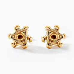 Boucles D'oreilles Puces Leonidas Or Jaune