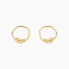 Boucles D'oreilles Puces Leafora Or Jaune