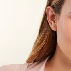 Boucles D'oreilles Puces Marcellus Or Jaune Diamant