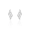 Boucles D'oreilles Puces Marnie Or Blanc Diamant