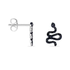 Boucles D'oreilles Puces Muses Argent Blanc Oxydes De Zirconium