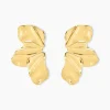Boucles D'oreilles Puces Myria Acier Jaune