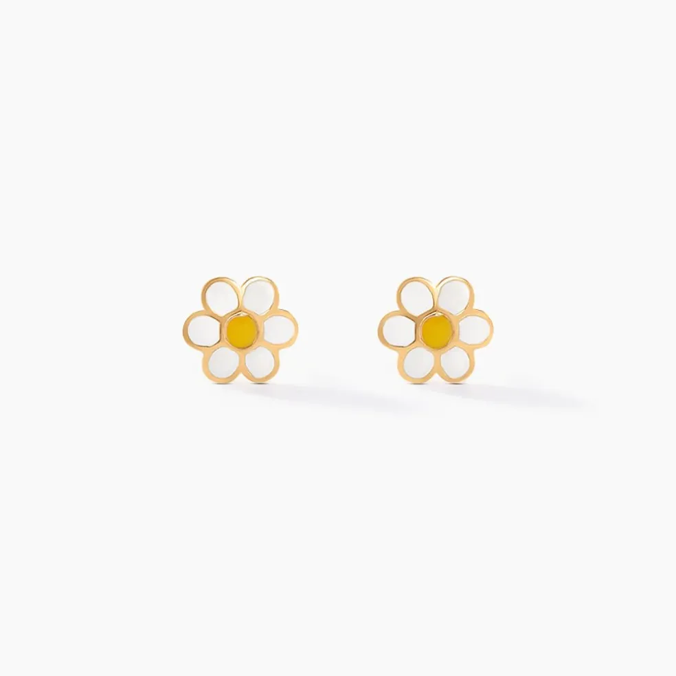 Boucles D'oreilles Puces Marigold Or Jaune