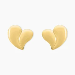 Boucles D'oreilles Puces Madlie Acier Jaune