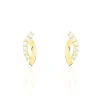 Boucles D'oreilles Puces Marlyatou Or Jaune Oxyde De Zirconium
