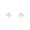 Boucles D'oreilles Puces Margret Or Jaune Oxyde De Zirconium
