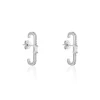 Boucles D'oreilles Puces Mabella Argent Blanc Oxyde De Zirconium