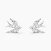 Boucles D'oreilles Puces Marilla Argent Blanc Oxyde De Zirconium