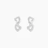 Boucles D'oreilles Puces Nonna Argent Blanc Oxyde De Zirconium