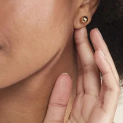 Boucles D'oreilles Puces Nohraae Plaqué Or Jaune