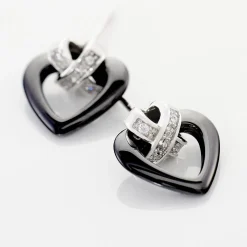 Boucles D'oreilles Puces Nolwen Argent Céramique Oxyde De Zirconium