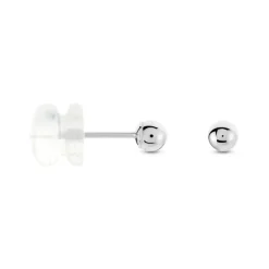 Boucles D'oreilles Puces Or Blanc Fidelia