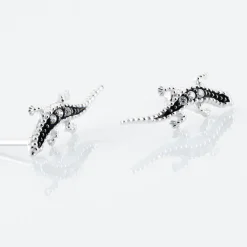 Boucles D'oreilles Puces Oya Argent Blanc Oxyde De Zirconium