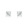 Boucles D'oreilles Puces Or Blanc Victoria Diamants