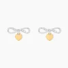 Boucles D'oreilles Puces Or Jaune Oxyde De Zirconium