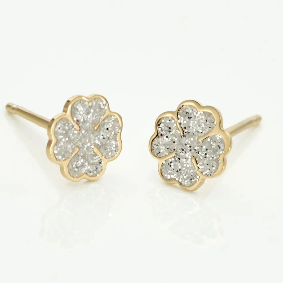 Boucles D'oreilles Puces Or Jaune Gontranie