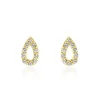 Boucles D'oreilles Puces Or Jaune Oxydes De Zirconium
