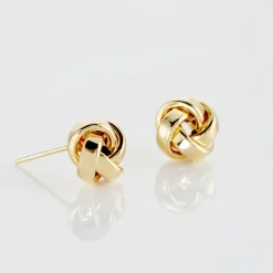 Boucles D'oreilles Puces Or Jaune Gauderique