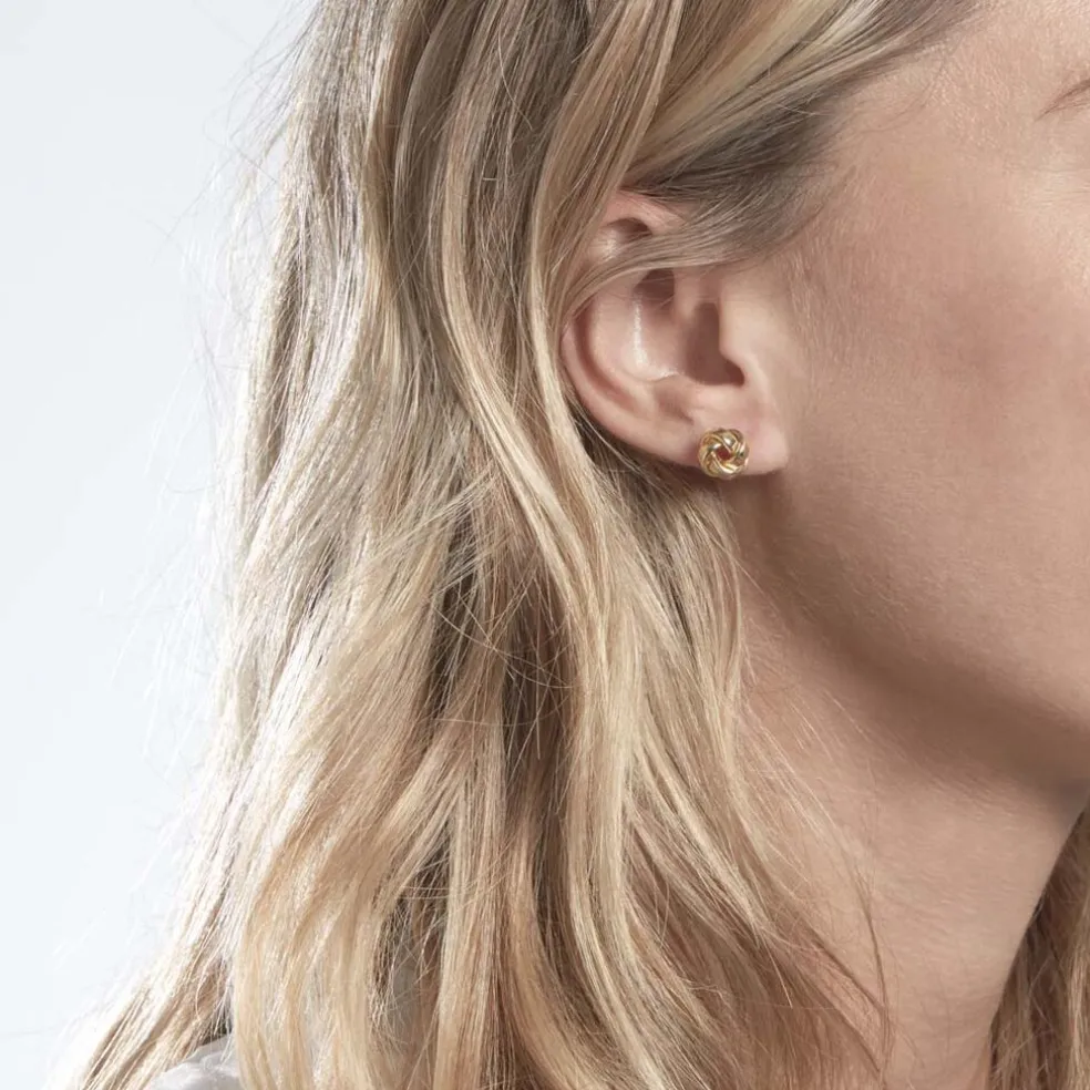 Boucles D'oreilles Puces Or Jaune Gauderique